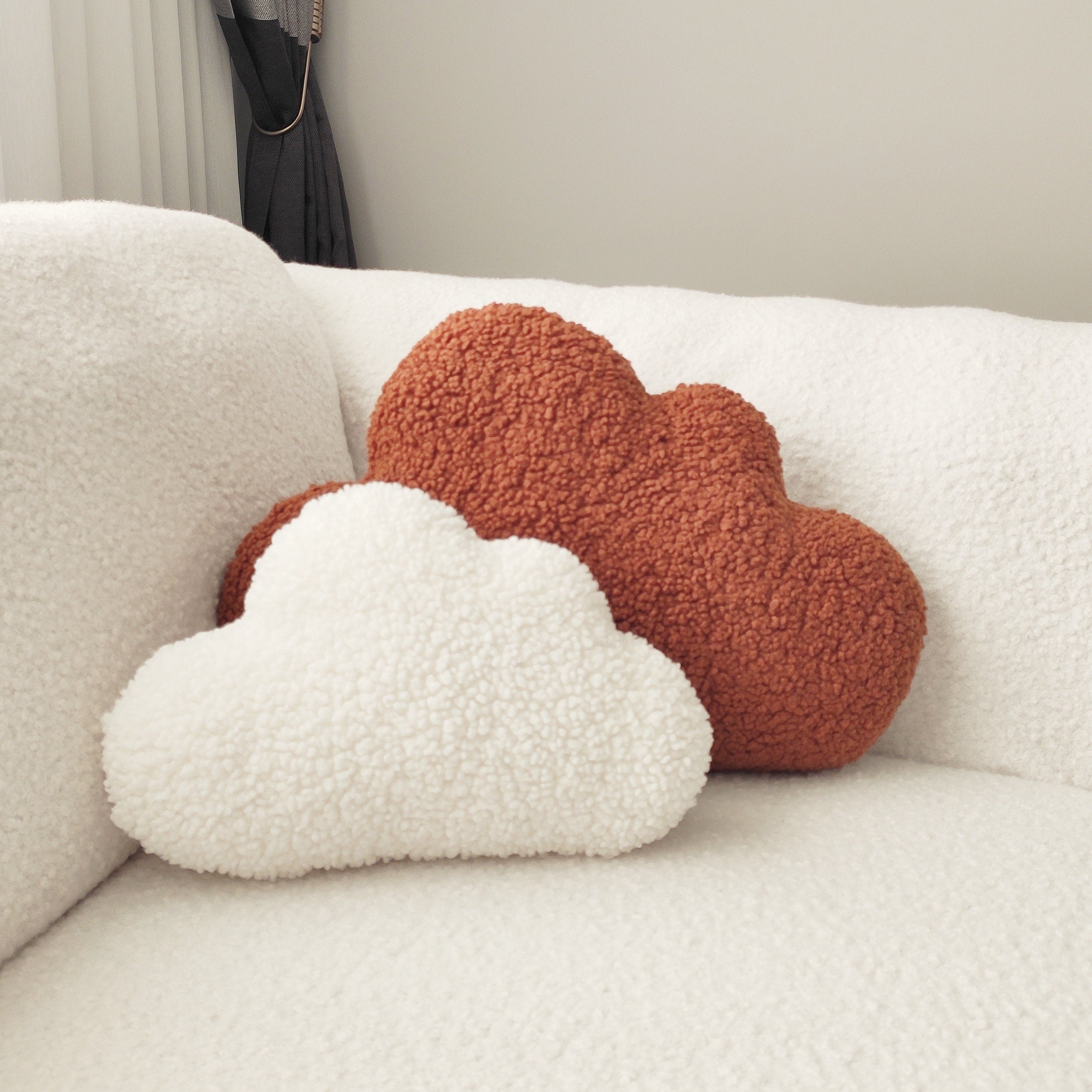 Handmade Teddy Cloud Pillow: Plush Baby Nursery Decor