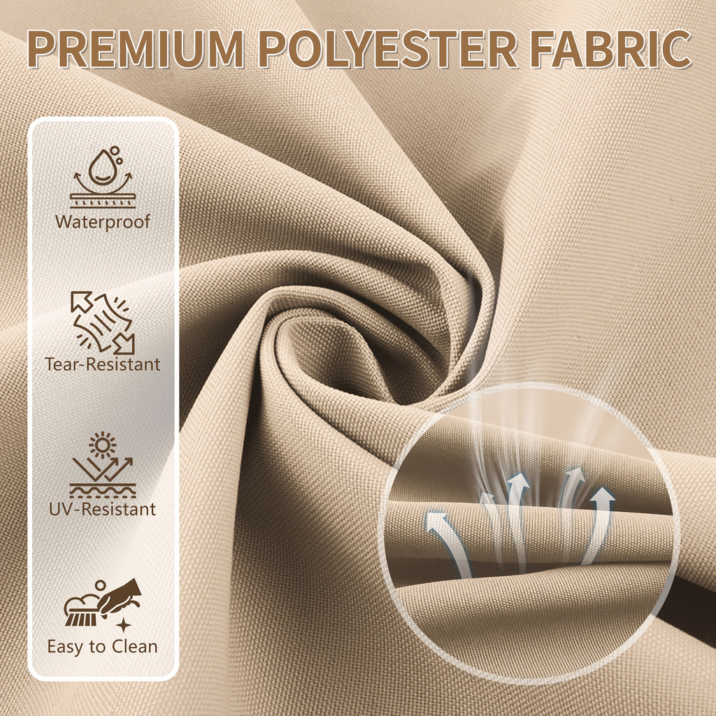 Outdoor Cushion Set of 1pc\u002F2pcs\u002F4pcs\u002F6pcs - Thick 35D High-Density Foam Cushions Measuring 24*24*6.5 Inches, Featuring Quick Rebound, High Durability, And Easy Cleaning, Suitable for Outdoor Furniture Like Sofas And Patio Chairs