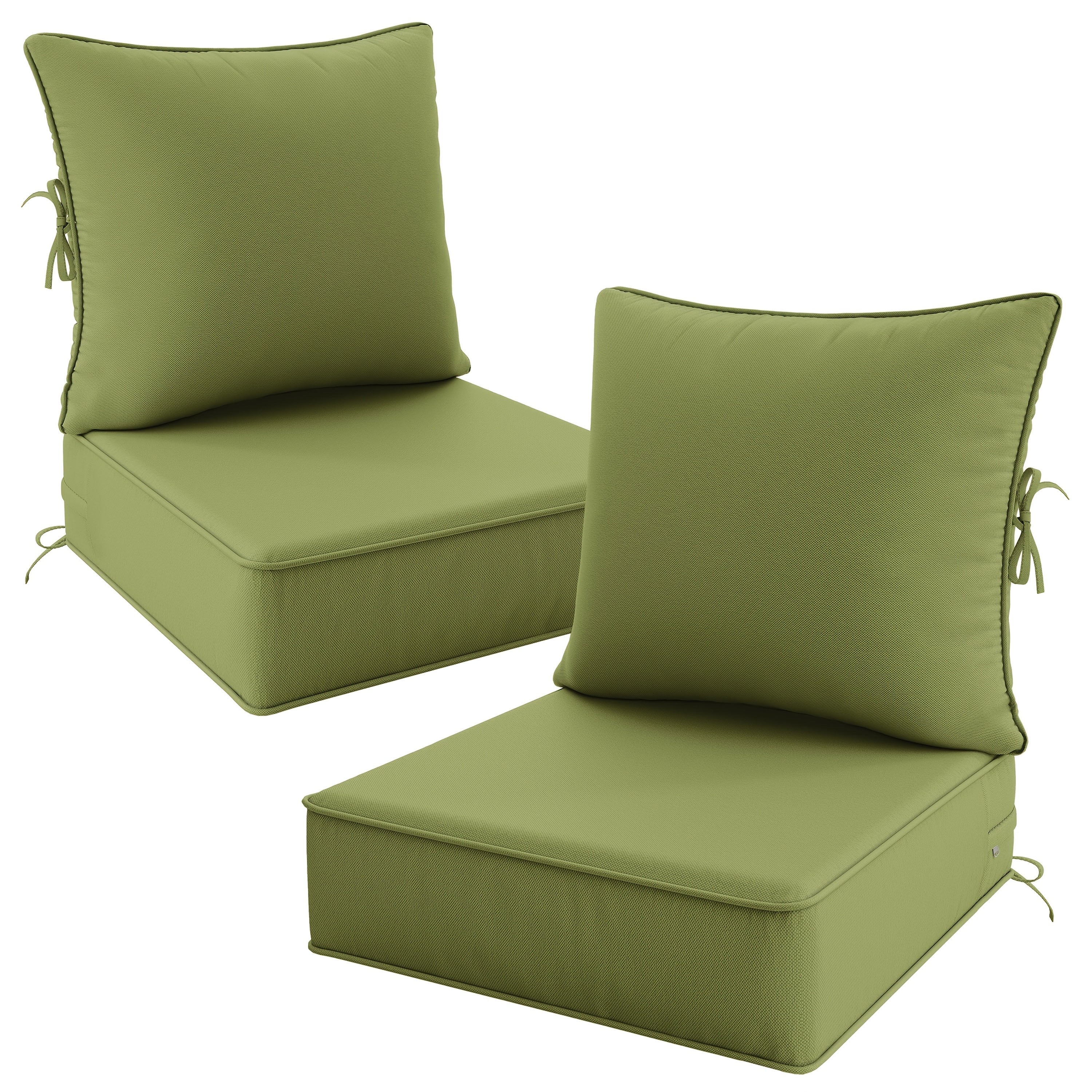 Outdoor Cushion Set of 1pc\u002F2pcs\u002F4pcs\u002F6pcs - Thick 35D High-Density Foam Cushions Measuring 24*24*6.5 Inches, Featuring Quick Rebound, High Durability, And Easy Cleaning, Suitable for Outdoor Furniture Like Sofas And Patio Chairs