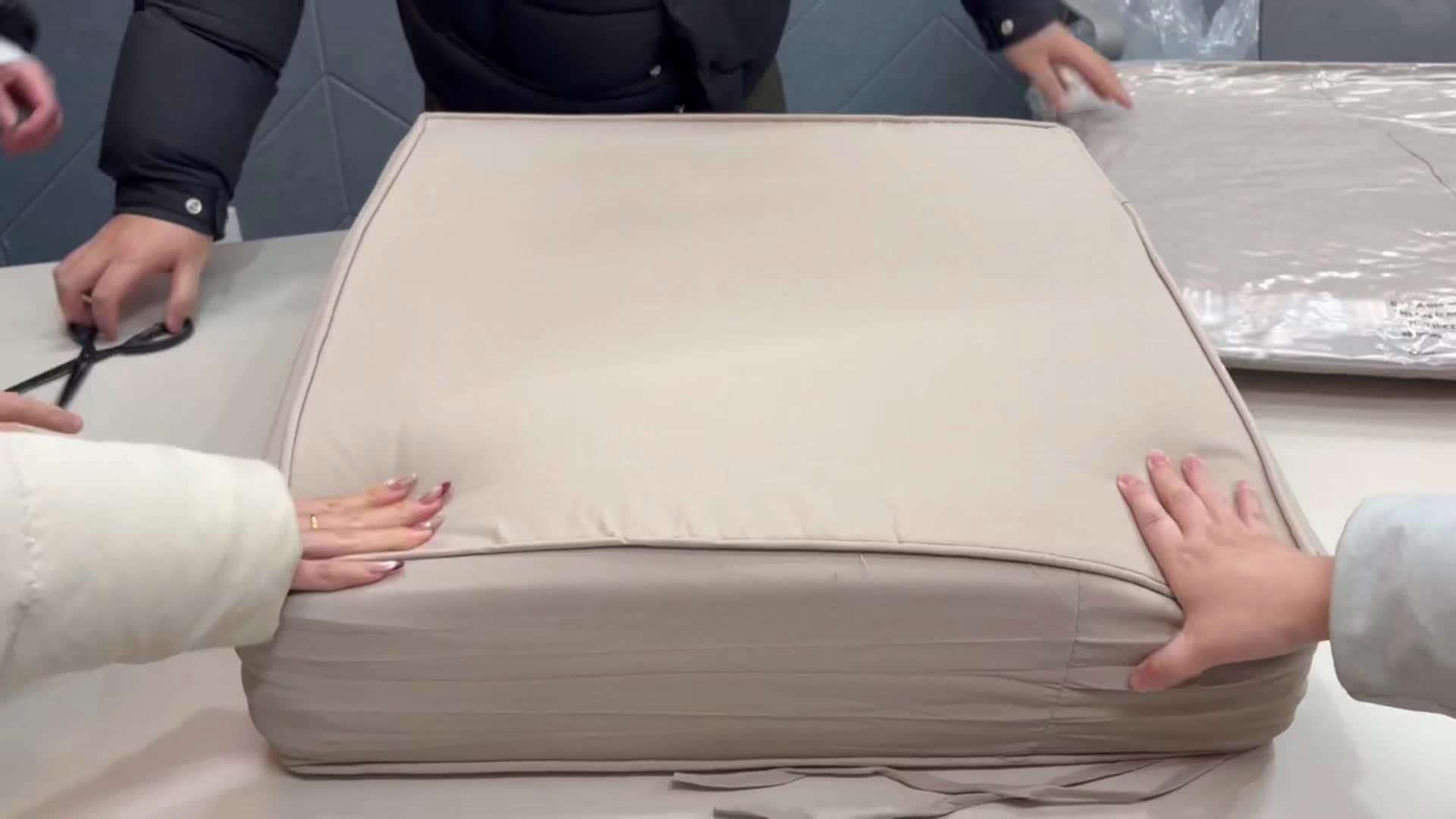 Outdoor Cushion Set of 1pc\u002F2pcs\u002F4pcs\u002F6pcs - Thick 35D High-Density Foam Cushions Measuring 24*24*6.5 Inches, Featuring Quick Rebound, High Durability, And Easy Cleaning, Suitable for Outdoor Furniture Like Sofas And Patio Chairs
