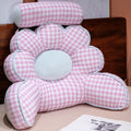 Checkered Petal Headboard Cushion, Bedroom Bed Pillow, Reading\u002Foffice Sofa Pillow, Lumbar Support Pillow. Simple Design, Suitable for Various Home Styles. A Perfect Moving, Holiday, or Birthday Gift for Family and Friends.