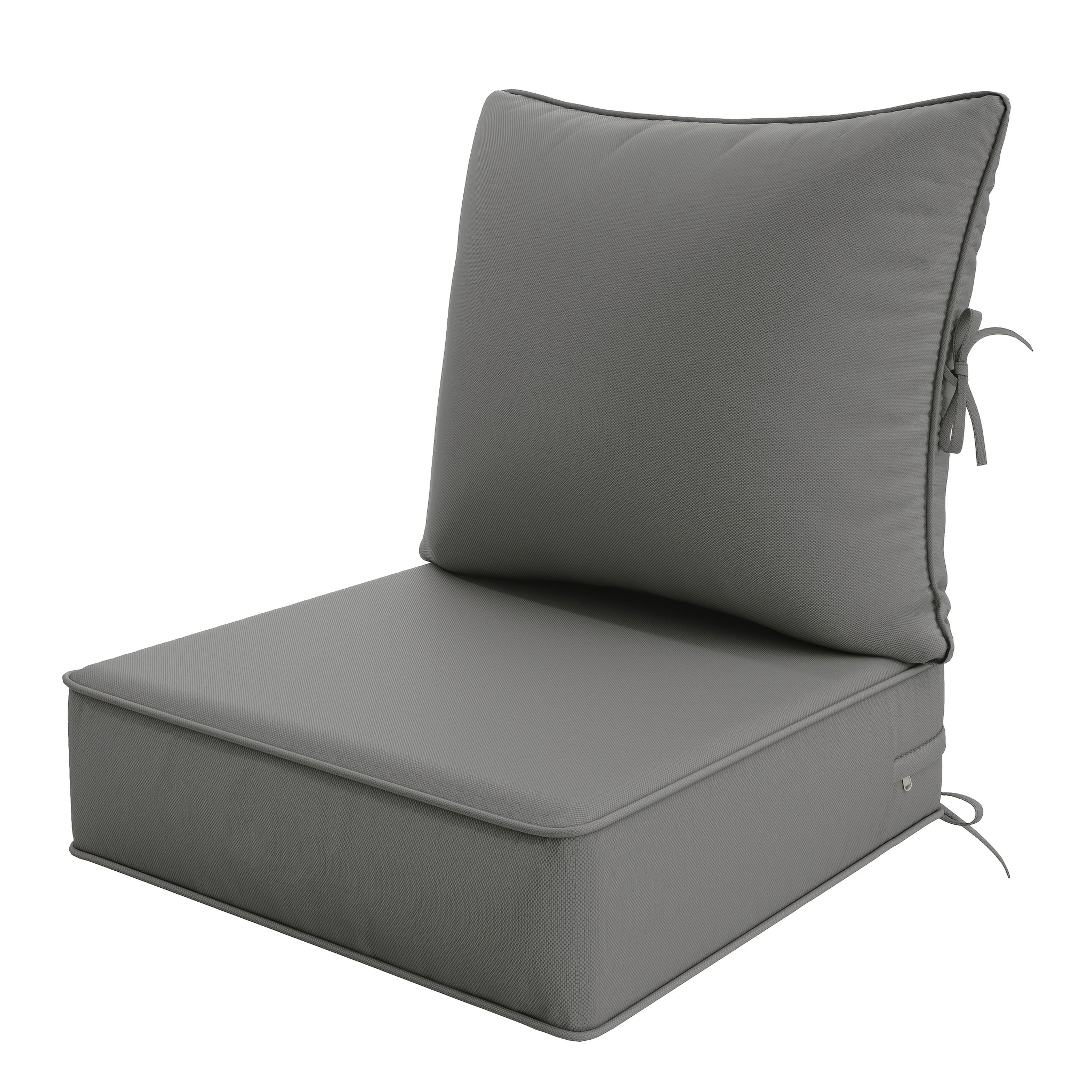 Outdoor Cushion Set of 1pc\u002F2pcs\u002F4pcs\u002F6pcs - Thick 35D High-Density Foam Cushions Measuring 24*24*6.5 Inches, Featuring Quick Rebound, High Durability, And Easy Cleaning, Suitable for Outdoor Furniture Like Sofas And Patio Chairs