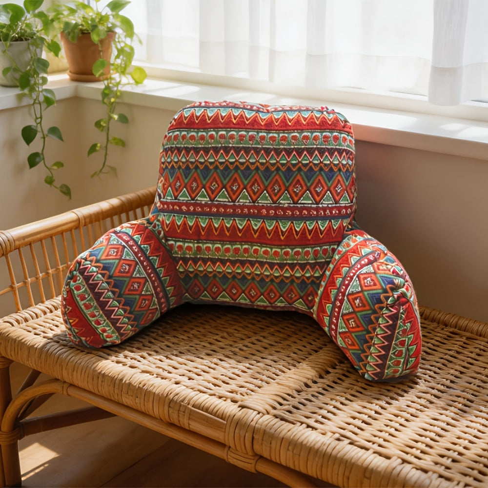 1pc Luxury Bohemian Reading Pillow Office, Pillow Bedside Cushion, Soft Pack Lumbar Pillow, Backrest Sofa Pillow, Bed Playing, Phone Reading, Removable And Washable, Perfect Gift for Family And Friends