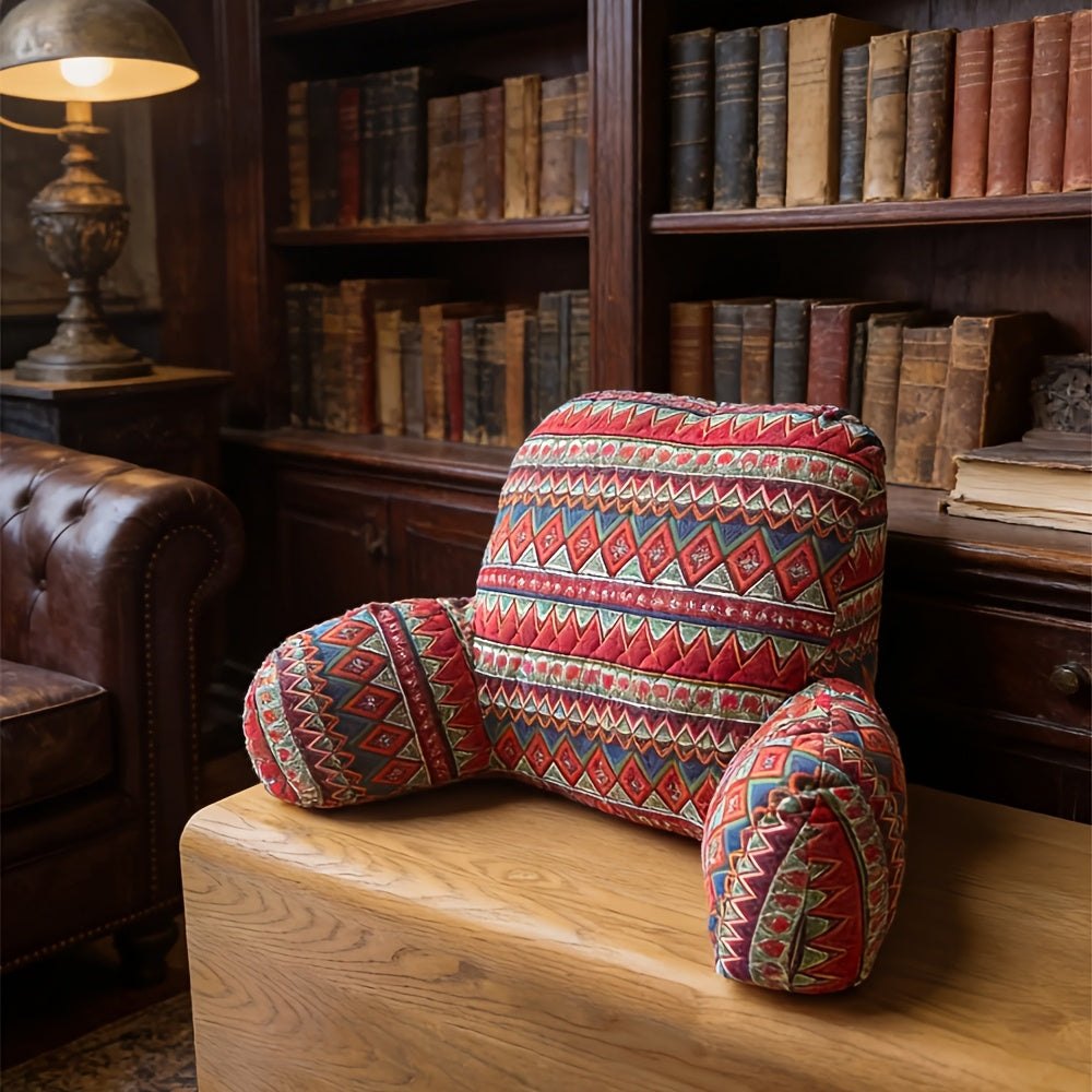 1pc Luxury Bohemian Reading Pillow Office, Pillow Bedside Cushion, Soft Pack Lumbar Pillow, Backrest Sofa Pillow, Bed Playing, Phone Reading, Removable And Washable, Perfect Gift for Family And Friends