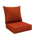 Thick Seat Cushion Set Of 24 Inches X 24 Inches X 6.5 Inches. Resistant to Fading, Easy to Clean, Water-resistant. Detachable Deep Seat Cushion And Back Cushion. Soft And Comfortable Cushions for Patios, Balconies, And Offices