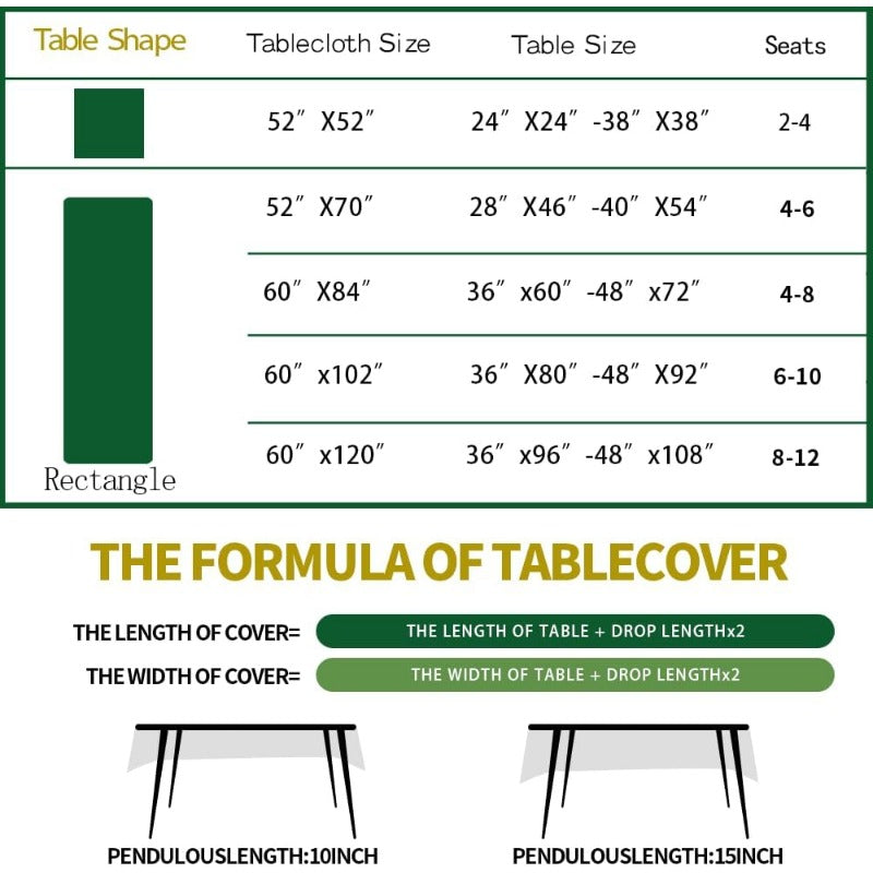 SASTYBALE Spring Summer Tablecloths for Rectangle Tables 84x60 Inch, Washable Watercolor Wildflower Green Floral Fabric Table Cloth, High Quality Runner Style Tablecloth for Picnic Dinner Outdoor