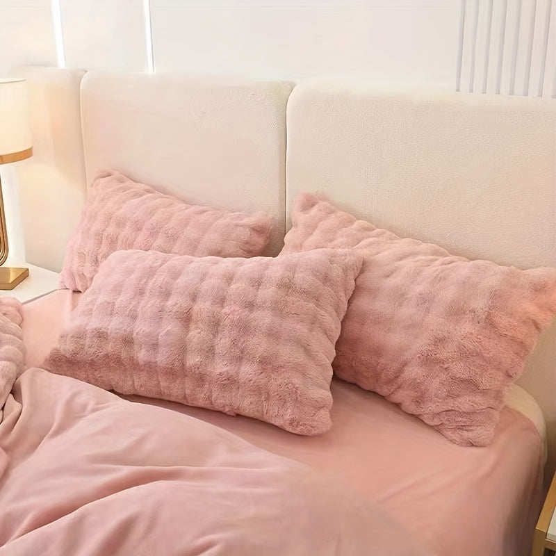 1pc Anime-Themed Solid Pattern Knit Fabric Pillow, Machine Washable, Zipper Closure, Polyurethane Foam Filling, Multipurpose All-Season Cushion for Living Room Sofa, Bedroom, Office Lumbar Support - Adult Size