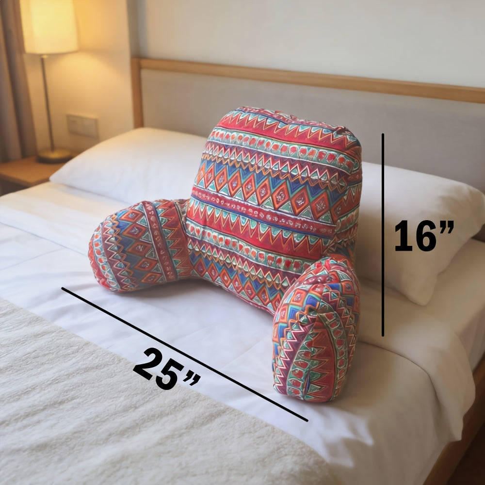1pc Luxury Bohemian Reading Pillow Office, Pillow Bedside Cushion, Soft Pack Lumbar Pillow, Backrest Sofa Pillow, Bed Playing, Phone Reading, Removable And Washable, Perfect Gift for Family And Friends