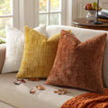 Dark Green Decorative Throw Pillow Covers Soft Chenille Tweed Textured Cushion Case, Modern Home Decor for Couch Bed Living Room