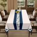 1pc Elegant Blue & White Chinese Landscape Tablecloth - Soft Rectangular Table Cover Suitable for Dining Table,, Parties, Durable Polyester Fabric with Traditional Chinese Patterns, Decor, Weddings, Banquets