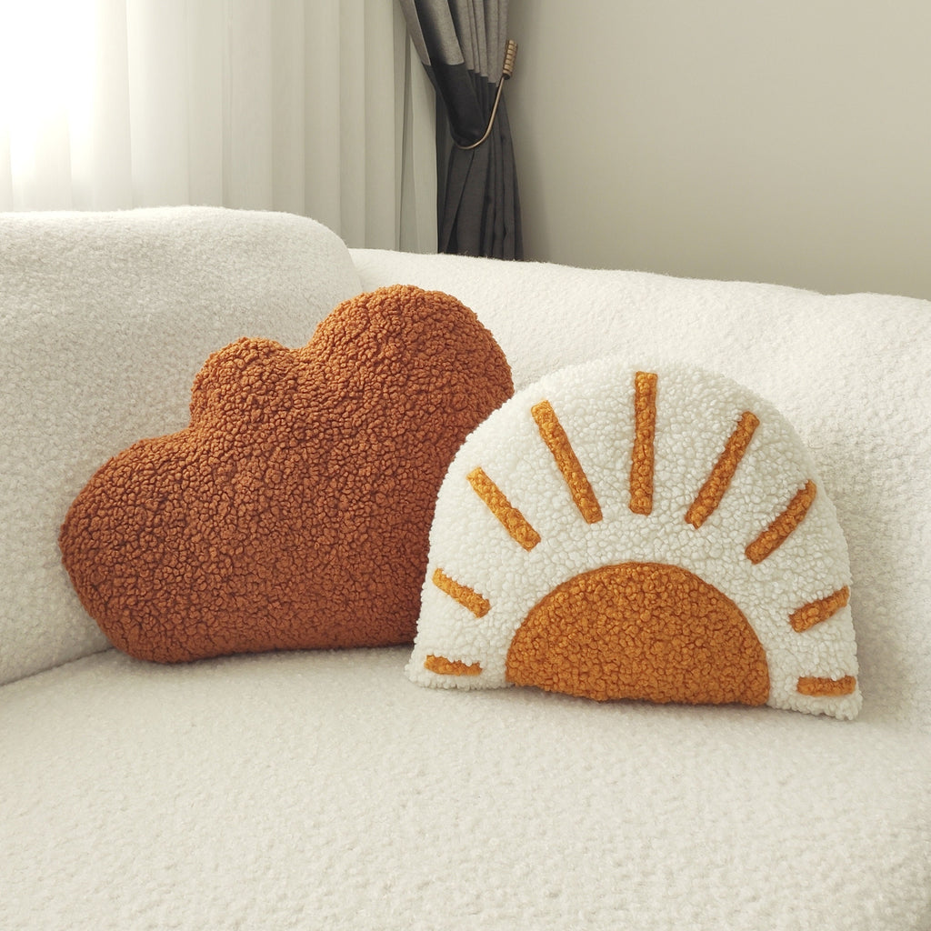 Handmade Teddy Cloud Pillow: Plush Baby Nursery Decor