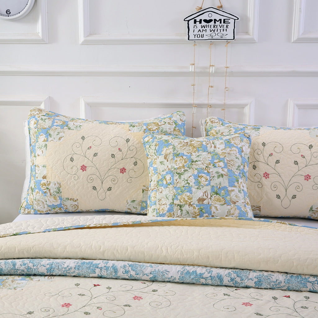 1pc Luxurious Cotton Stitched Embroidery Cushion - Soft Decorative Throw Pillow for Home, Bedroom, College Dorm, Camper, RV and Guestroom - - Machine Washable