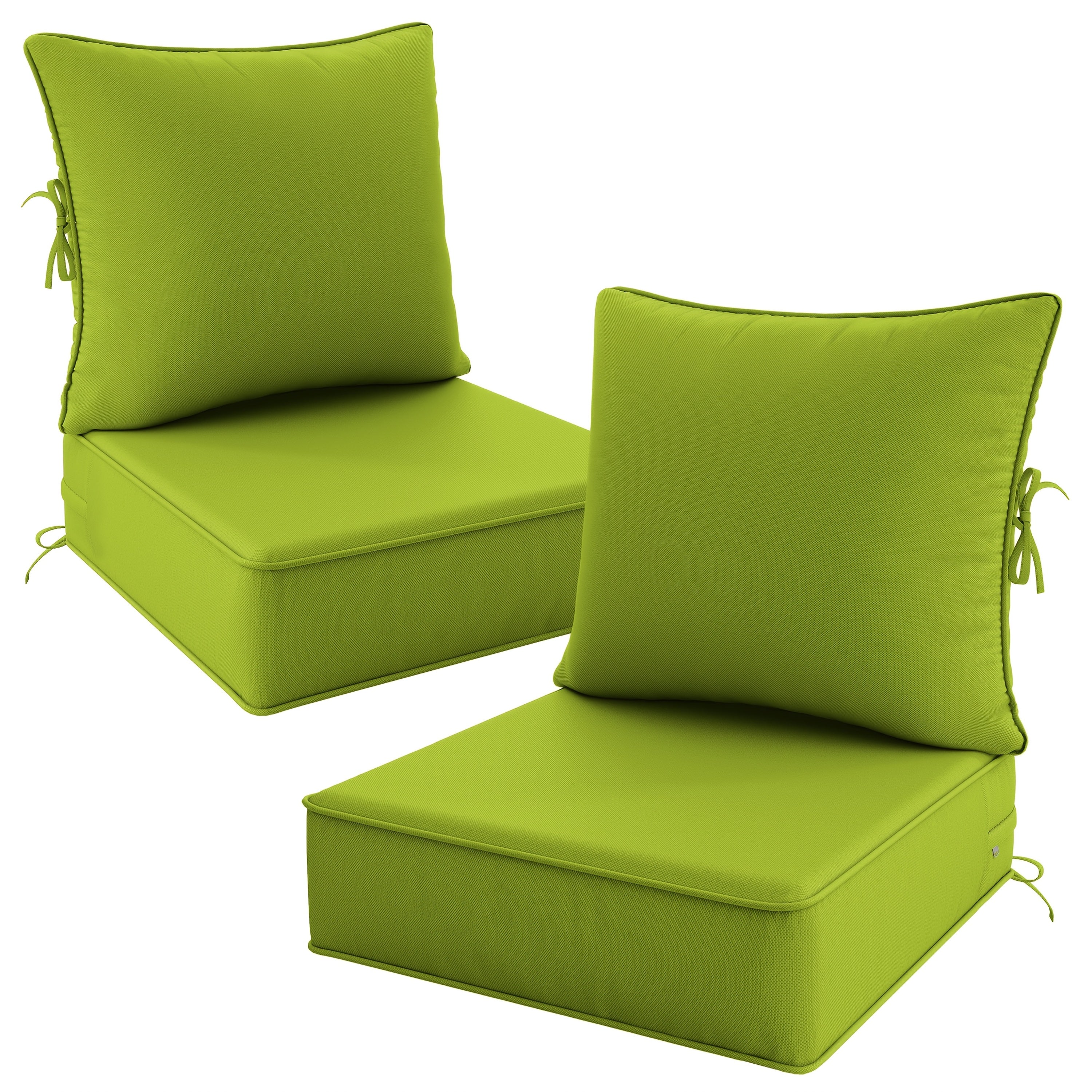 Outdoor Cushion Set of 1pc\u002F2pcs\u002F4pcs\u002F6pcs - Thick 35D High-Density Foam Cushions Measuring 24*24*6.5 Inches, Featuring Quick Rebound, High Durability, And Easy Cleaning, Suitable for Outdoor Furniture Like Sofas And Patio Chairs