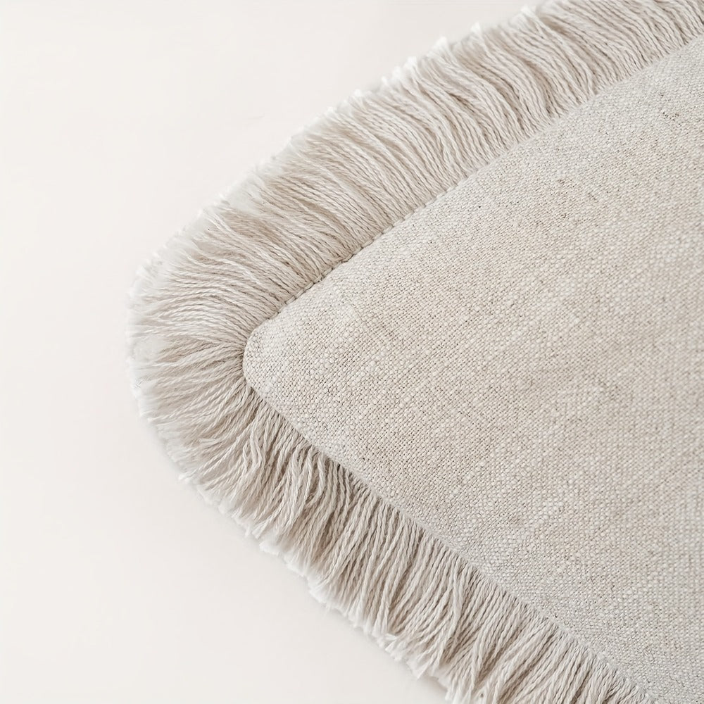 Set of 3 Neutral Tassel Decorative Pillow Covers, Featuring a Bohemian Farmhouse Style, Suitable for Bedding, Sofas, And Living Room Home Decor