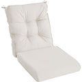 Rocking Chair Cushion Set Outdoor Rocker Cushions Indoor Thick Foam Seat Pads Water Resistant Durable Patio Furniture Chair Cushion with Ties Beige, Lounge Cushions Outdoor, Outdoor Furniture Cushion Covers, Cushions for Outdoor Furniture
