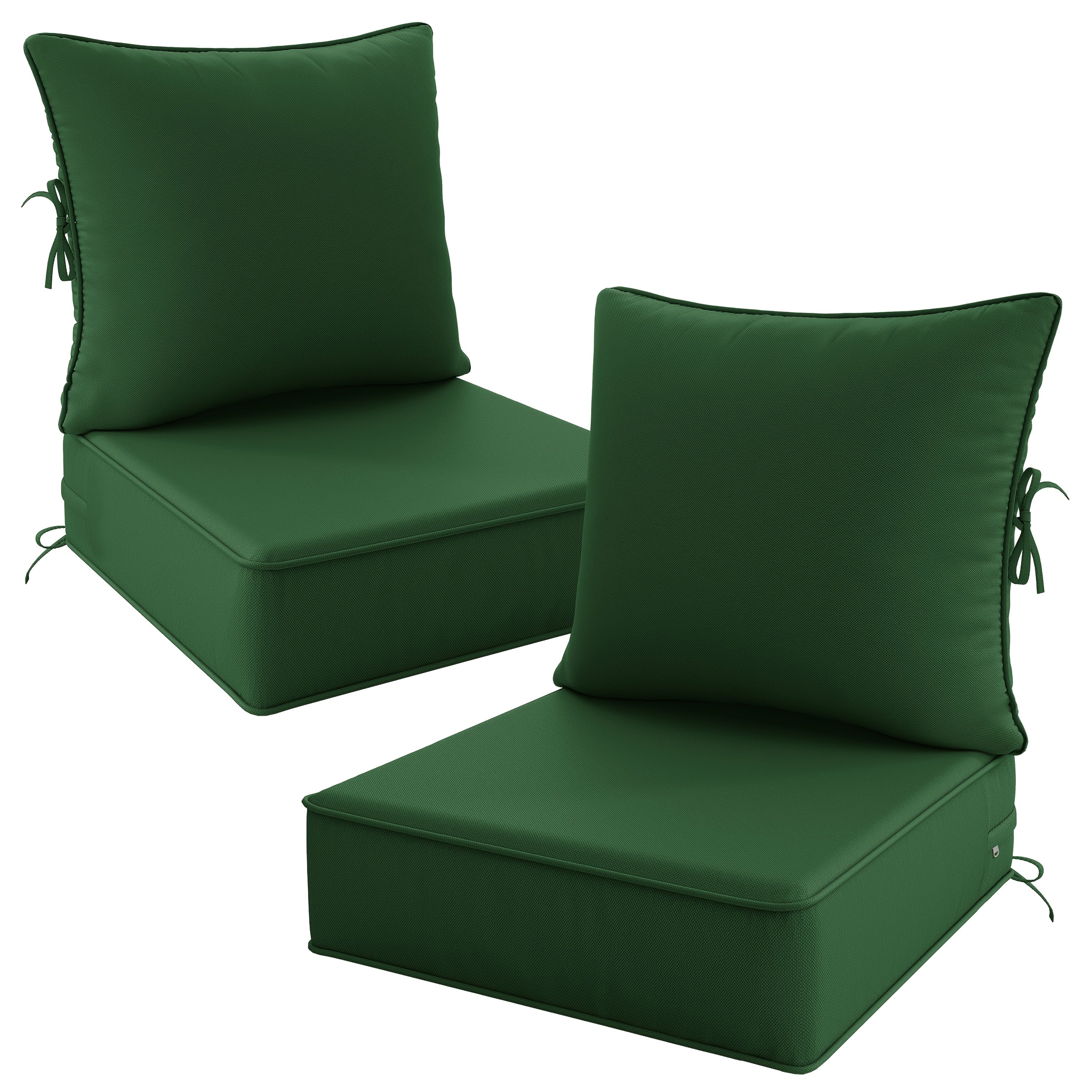 Outdoor Cushion Set of 1pc\u002F2pcs\u002F4pcs\u002F6pcs - Thick 35D High-Density Foam Cushions Measuring 24*24*6.5 Inches, Featuring Quick Rebound, High Durability, And Easy Cleaning, Suitable for Outdoor Furniture Like Sofas And Patio Chairs