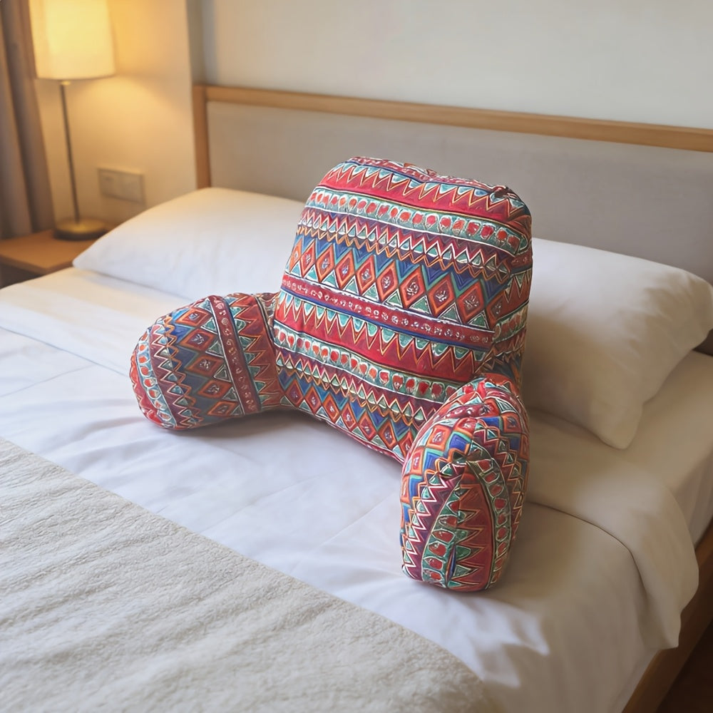 1pc Luxury Bohemian Reading Pillow Office, Pillow Bedside Cushion, Soft Pack Lumbar Pillow, Backrest Sofa Pillow, Bed Playing, Phone Reading, Removable And Washable, Perfect Gift for Family And Friends