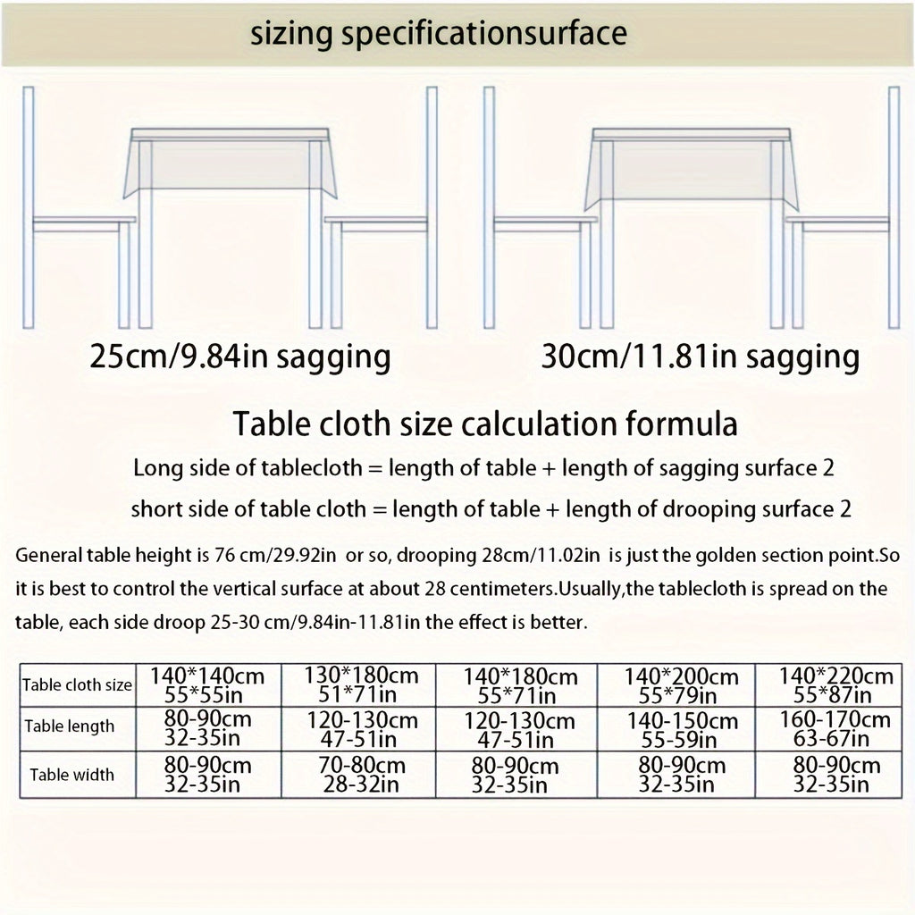 1pc French-Style Light Luxury Elegant Tablecloth, Blue-Gray with Branches, Leaves, and Flowers. Suitable for Dining Room, Living Room, and Dining Table Decoration; Picnics, Camping, Weddings, Holiday Parties, Restaurants, and Buffets